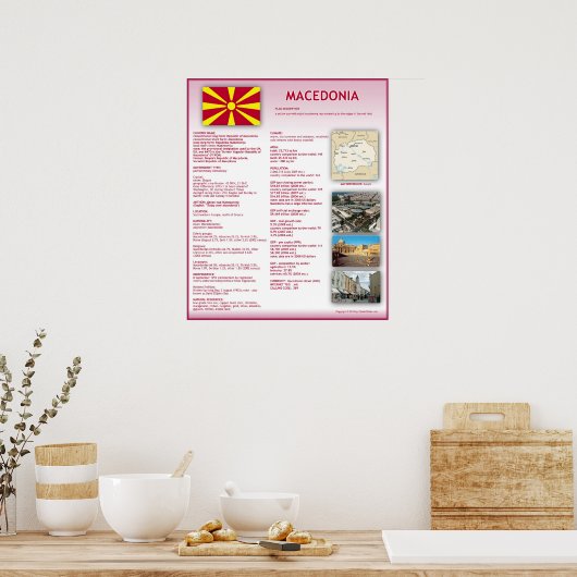 Poster Macédoine (Cuisine)