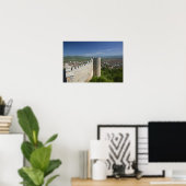 Poster MACÉDOINE, Ohrid. Voiture Samoil's Castle / (Bureau à domicile)