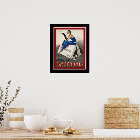 Poster "Macedonia Cigarettes " Art Deco (Cuisine)