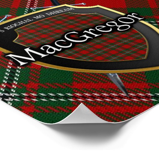 Poster MacGregor's Gathering Clan Tartan Print (Coin)