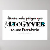 Poster MacGyver en una ferretería (Devant)