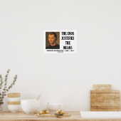Poster Machiavelli Finit Justifie Le Devis Moyens (Cuisine)