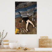 Poster machin féminin fixation (Cuisine)