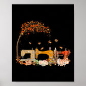 Poster Machine à coudre Chute de chaudière à chaudières à (Devant)