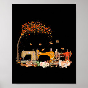 Poster Machine à coudre Chute de chaudière à chaudières à