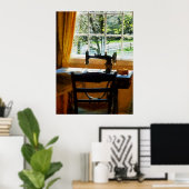 Poster Machine à coudre par fenêtre (Bureau à domicile)