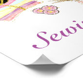 Poster Machine à coudre vintage (Coin)