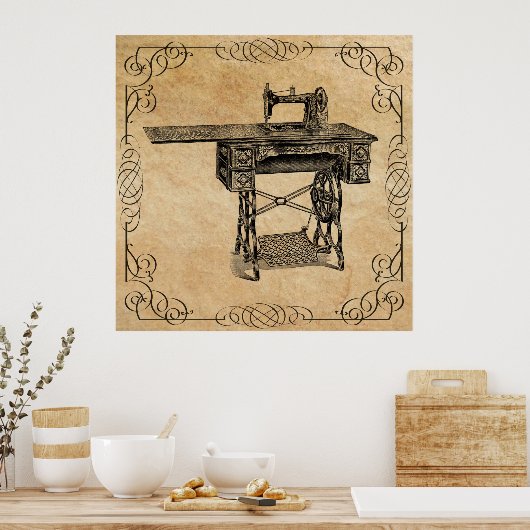 POSTER MACHINE À COUVRIR PAR COURRIER PAR SEARS 1907 (Cuisine)