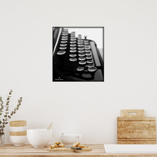 Poster Machine à écrire (Cuisine)