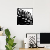 Poster Machine à écrire (Bureau à domicile)