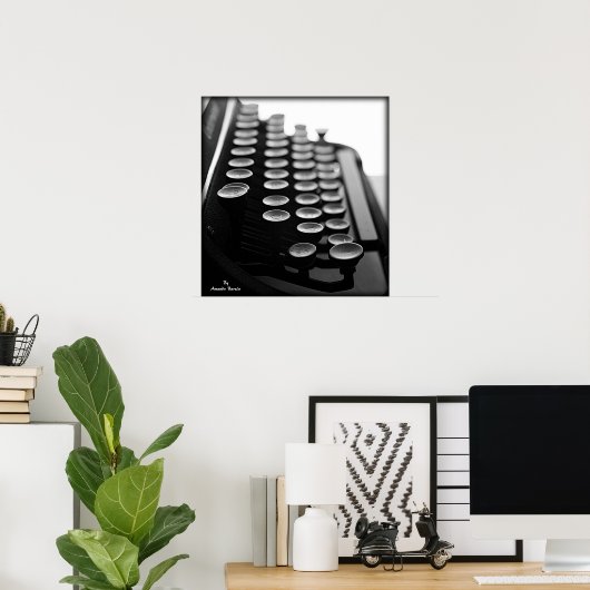 Poster Machine à écrire (Bureau à domicile)