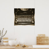 Poster Machine à écrire (Cuisine)