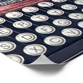 Poster Machine à écrire vintage (Coin)