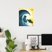 Poster Machine à faire du surf (Bureau à domicile)