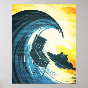 Poster Machine à faire du surf