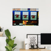 Poster Machine à sous dans un casino (Bureau à domicile)