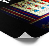 Poster Machine à sous de casino Lucky 7 personnalisée (Coin)