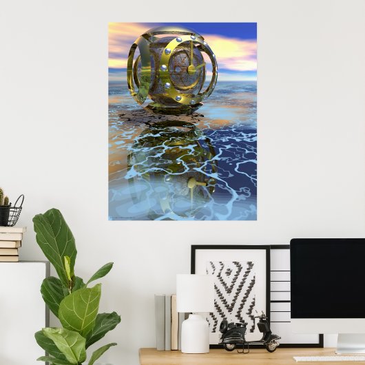 Poster Machine à temps (Bureau à domicile)