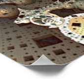 Poster Machine à temps Steampunk (Coin)