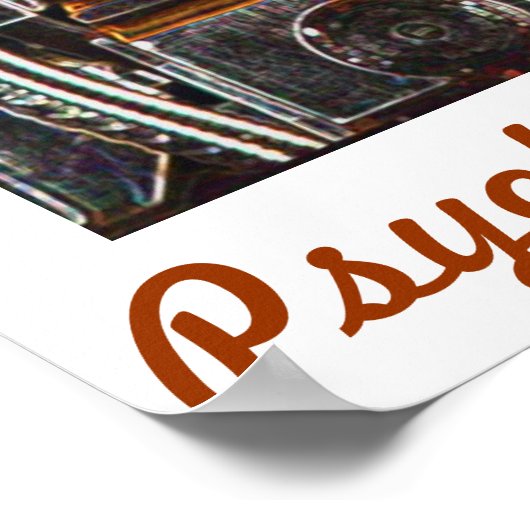 Poster Machine à tortilla psychédélique (Coin)