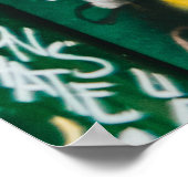 POSTER MACHINE ATM AVEC GRAFFITI (Coin)