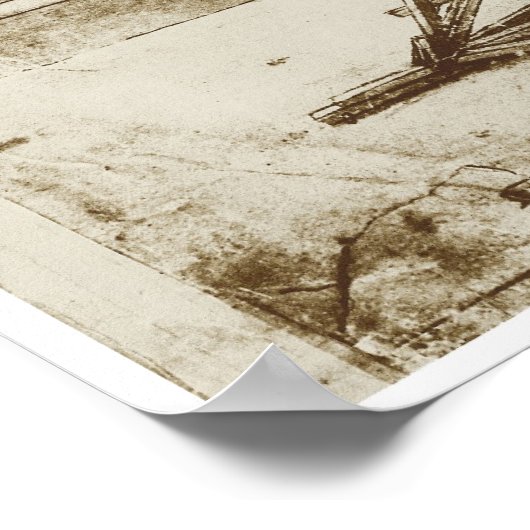 Poster Machine De Creusage Alimenté Par Le Tapis De Lecte (Coin)