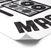 Poster Machine de danse Robot Vintage Retro 80s (Coin)