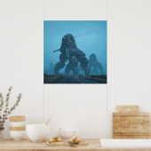 Poster Machine de guerre dystopique Simon Stalenhag (Cuisine)