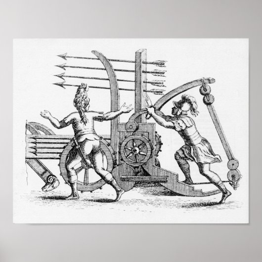 Poster Machine de guerre romaine pour lancer des lances (Devant)