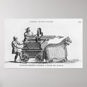 Poster Machine de guerre romaine pour les javelots de