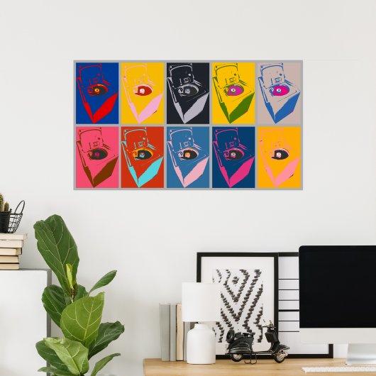 Poster Machine de lavage_POP (Bureau à domicile)