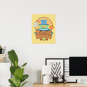 Poster Machine de mystère Van Floral Graphisme