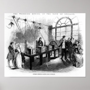 Poster Machine de pesage souveraine, Banque d'Angleterre