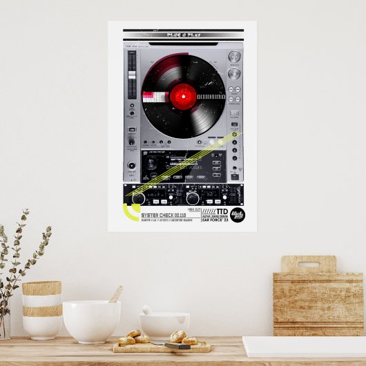 Poster Machine DJ (Cuisine)