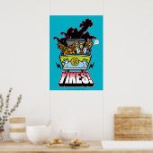 Poster Machine Mystère "Yikes !" Dessin (Cuisine)