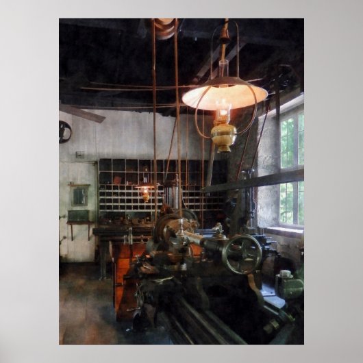 Poster Machine Shopping Avec Lanterne (Devant)