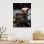 Poster Machine Shopping Avec Lanterne (Cuisine)