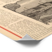 Poster Machines à coudre à chaud avec croquis de l'invent (Coin)