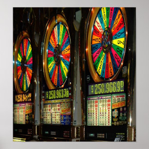 Poster Machines à sous de Las Vegas