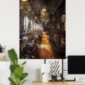 Poster Machiniste - Bienvenue à l'atelier (Bureau à domicile)