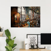 Poster Machiniste - De retour dans les jours d'hier (Bureau à domicile)