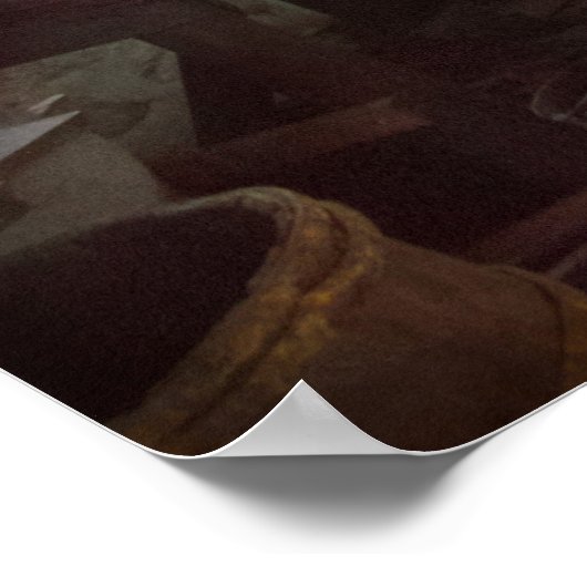 Poster Machiniste - Lathe - A long lathe (Coin)