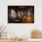 Poster Machiniste - Lathe - A long lathe (Cuisine)