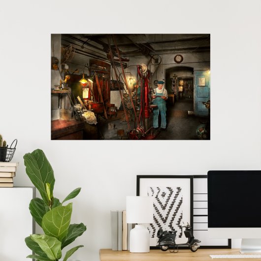 Poster Machiniste - Le gouvernement a approuvé 1919 (Bureau à domicile)