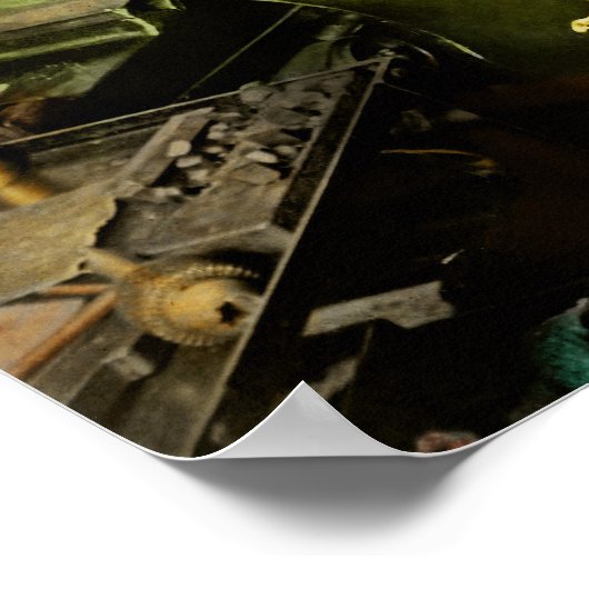 Poster Machiniste - Machiniste en formation 1918 (Coin)