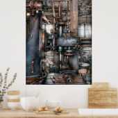 Poster Machiniste - Mon travail vraiment cool (Cuisine)