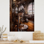 Poster Machiniste - Presse à perceuses industrielles (Cuisine)