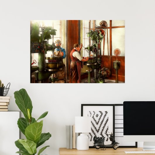 Poster Machiniste - Quand la précision compte 1919 (Bureau à domicile)