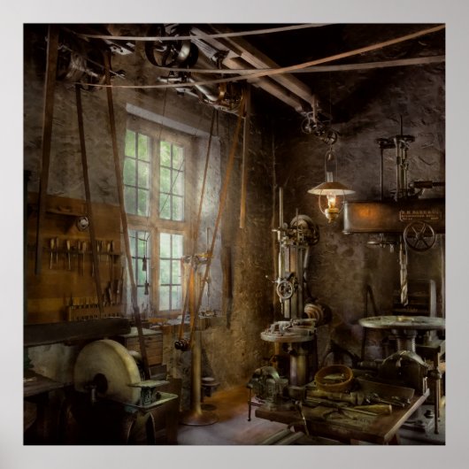 Poster Machiniste - révolution industrielle (Devant)