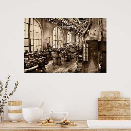 Poster Machiniste - Sécurité d'abord (Cuisine)